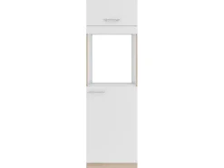 Optifit Küchen-Hochschrank Dakar286 60cm Weiß Sgl. für Backof. und Kühlschr.< Kühlschränke