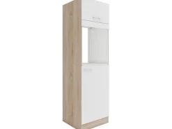 Optifit Küchen-Hochschrank Dakar286 60cm Weiß Sgl. für Backof. und Kühlschr.< Kühlschränke
