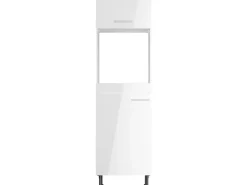 Optifit Küchen-Hochschrank für Backofen und Kühlschrank Rurik986 60 cm Weiß< Einbauküchen|Kühlschränke