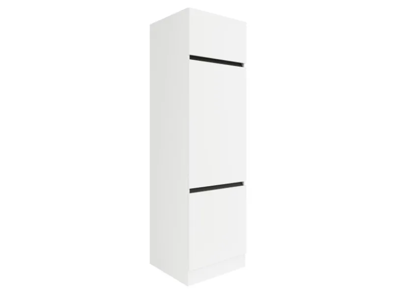 New Optifit Küchen-Hochschrank 60 x 206,8 x 57,1 cm Luca932 Weiß Anthrazit Weiß-Anthrazit