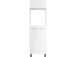 Optifit Küchen-Hochschrank für Backofen und Kühlschrank Arvid986 60 cm Weiß