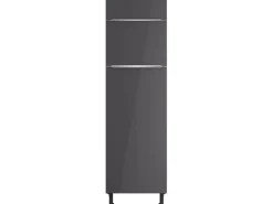 Discount Optifit Küchen-Hochschrank f. Kühl-Gefrier-Kombi Linus984 60cm Anthra.-WildEiche