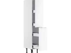 Optifit Küchen-Midi-Apothekerschrank Arvid986 30 cm x 176,6 cm x 58,4 cm Weiß< Küchenschränke