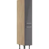 Outlet Optifit Küchen-Midi-Apothekerschrank Jonte984 30 cm Anthrazit-Wildeiche