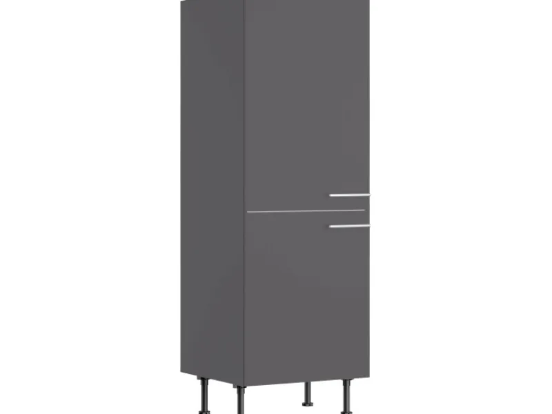 Optifit Kühlschränke|Küchenschränke<Küchen-Midischrank für Kühlschrank Ingvar420 60 cm Anthrazit Matt