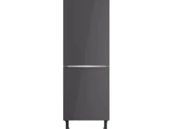 Optifit Kühlschränke<Küchen-Midischrank für Kühlschrank Linus984 60 cm Anthrazit-Wildeiche