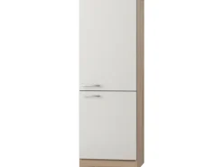 Optifit Kühlschränke<Küchen-Midischrank für Kühlschr. Dakar286 60cmx174,4cmx60cm Weiß-Eiche