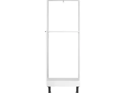 Optifit Single-Küchen|Pantryküchen<Küchen-Midischrank für Backofen und Kühlschrank Arvid986 60 cm Weiß