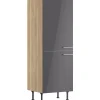 Sale Optifit Küchen-Midischrank für Kühlschrank Jonte984 60 cm Anthrazit-Wildeiche