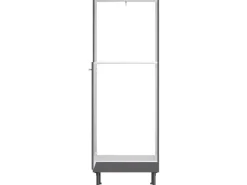 Optifit Einbauküchen<Küchen-Midi-Schrank f. Backofen und Kühls. Ingvar420 60cm Anthrazit Matt