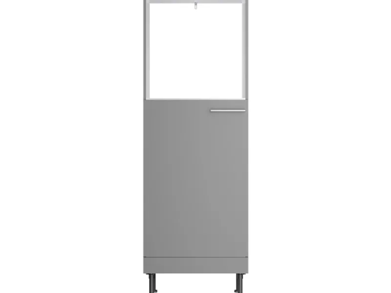 Optifit Küchen-Midi-Schrank für Backofen und Kühls. Mats825 60 cm Basaltgrau< Kühlschränke|Küchenschränke