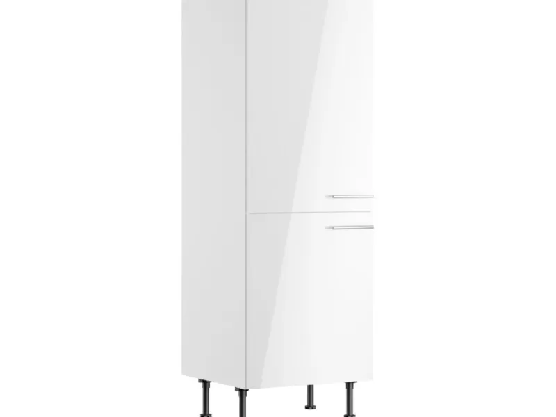Sale Optifit Küchen-Midischrank für Kühlschrank Rurik986 60cm x 176,6cm x 58,4cm Weiß