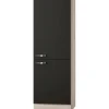 Optifit Kühlschränke<Küchen-Midischrank für Kühlschrank Faro220 60 cm Anthrazit-Braun
