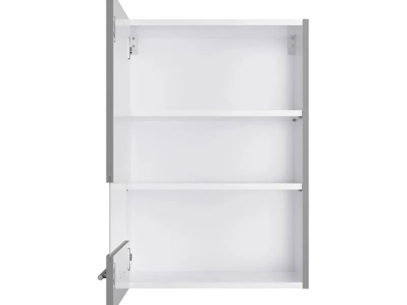 Optifit Küchen-Oberschrank mit Glassegment Mats825 50 cm Basaltgrau< Küchenschränke