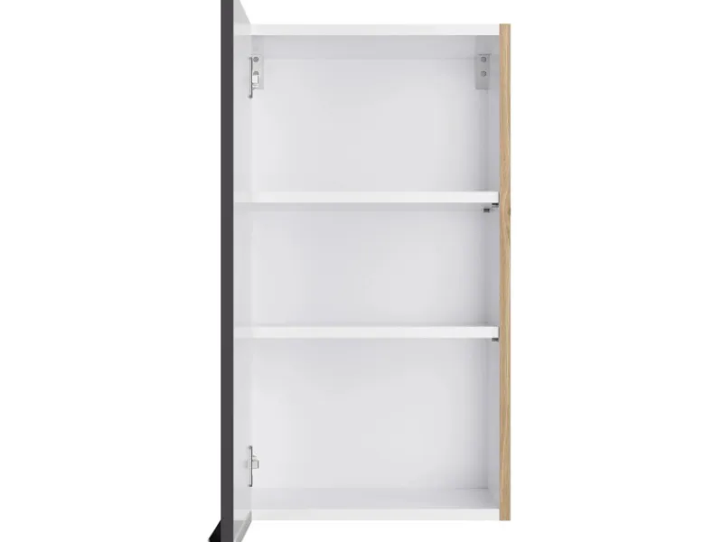 Optifit Küchen-Oberschrank Linus984 40cm x 70,4cm x 34,9cm Anthrazit-Wildeiche< Küchenschränke
