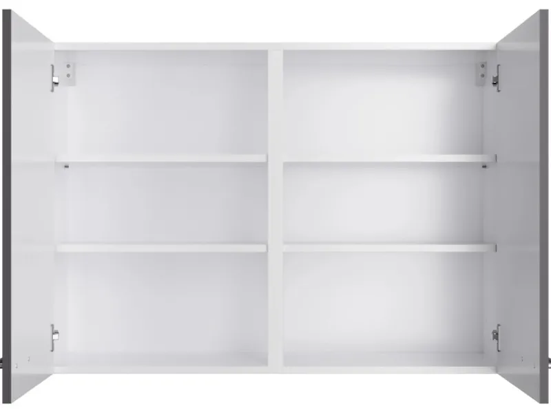 Hot Optifit Küchen-Oberschrank Jonte984 100 x 70,4 x 34,9 cm Anthrazit-Wildeiche