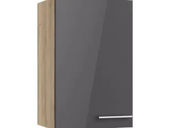 Discount Optifit Küchen-Oberschrank Jonte984 45cm x 70,4cm x 34,9cm Anthrazit-Wildeiche