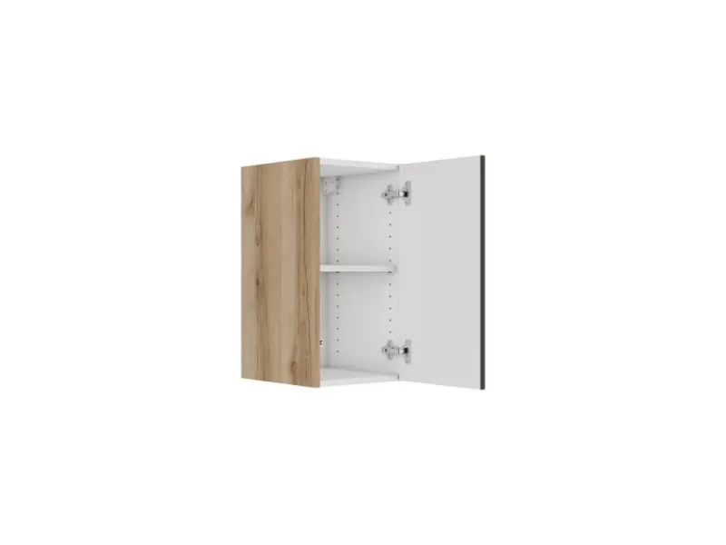 Optifit Küchen-Oberschrank 30 x 57,6 x 34,6 cm Noah420 Wildeiche NB Anthrazit