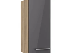 Optifit Küchen-Oberschrank Jonte984 30cm x 70,4cm x 34,9cm Anthrazit-Wildeiche< Küchenschränke