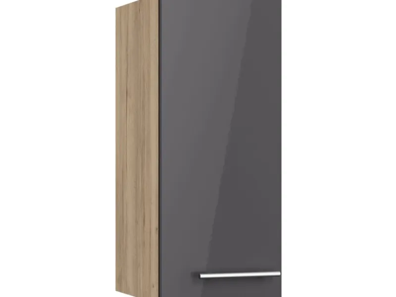 Optifit Küchen-Oberschrank Jonte984 30cm x 70,4cm x 34,9cm Anthrazit-Wildeiche< Küchenschränke
