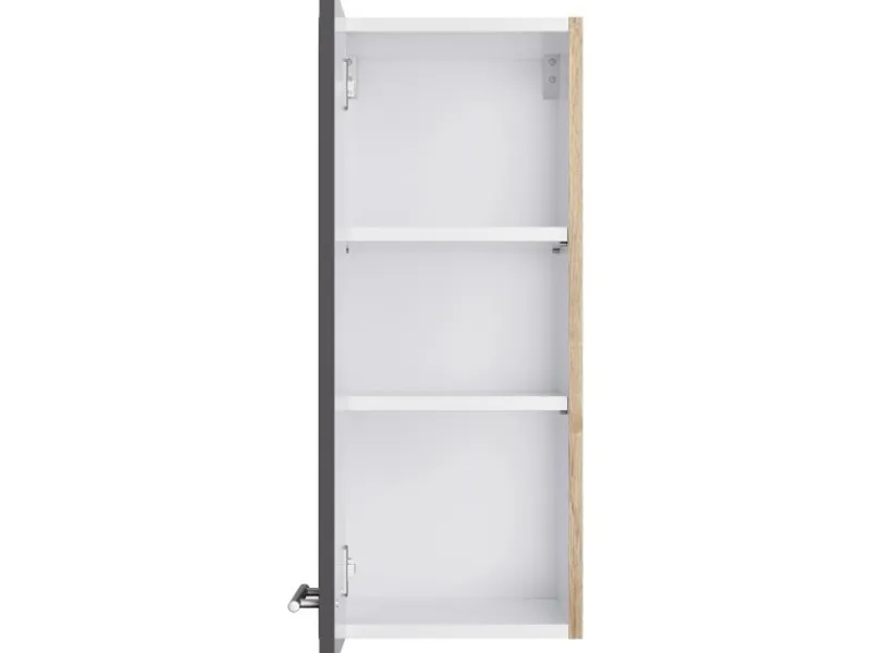 Optifit Küchen-Oberschrank Jonte984 30cm x 70,4cm x 34,9cm Anthrazit-Wildeiche< Küchenschränke