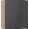 Optifit Küchen-Oberschrank Linus984 60cm x 70,4cm x 34,9cm Anthrazit-Wildeiche< Küchenschränke