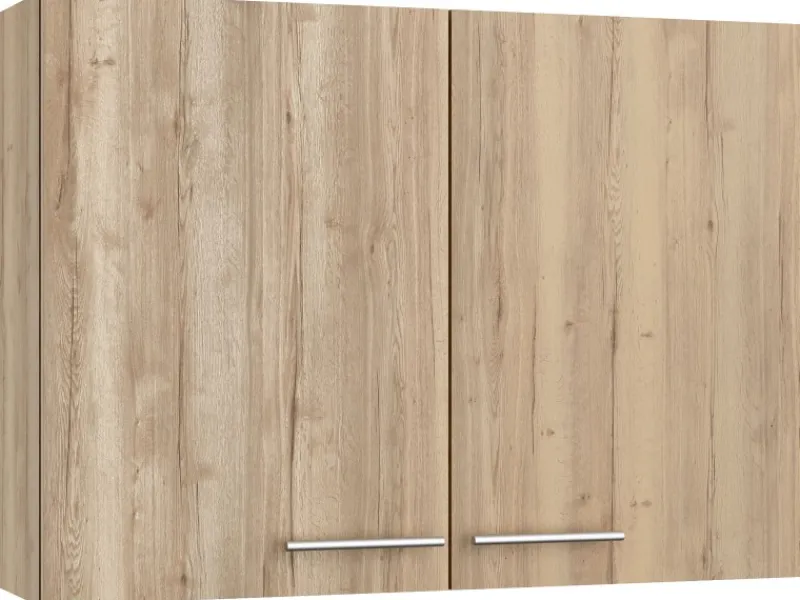 Optifit Küchen-Oberschrank Erik290 100 cm x 70,4 cm x 34,9 cm Wildeiche< Küchenschränke