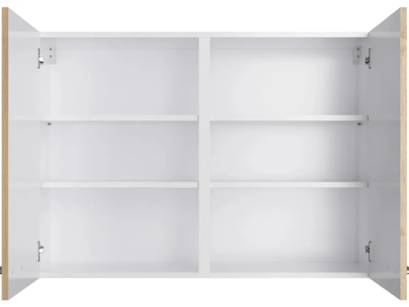Optifit Küchen-Oberschrank Erik290 100 cm x 70,4 cm x 34,9 cm Wildeiche< Küchenschränke