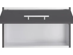 Optifit Küchenschränke<Küchen-Oberschrank Ingvar420 60 cm x 35,2 cm x 34,9 cm Anthrazit Matt