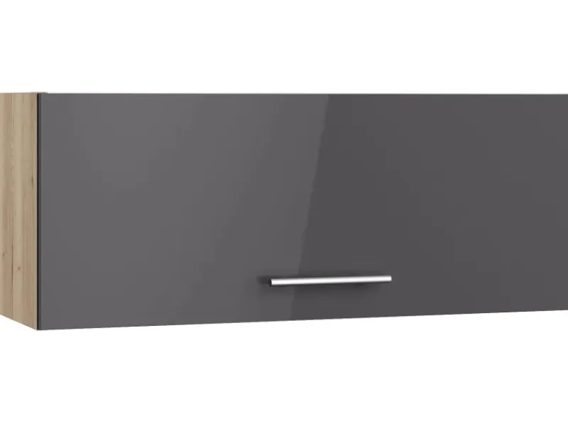 Optifit Küchenschränke<Küchen-Oberschrank Jonte984 90cm x 35,2cm x 34,9cm Anthrazit-Wildeiche