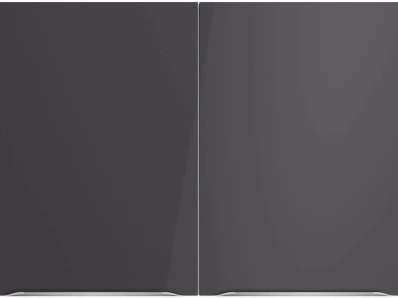 Best Optifit Küchen-Oberschrank Linus984 100 x 70,4 x 34,9 cm Anthrazit-Wildeiche
