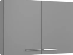 Optifit Küchen-Oberschrank Mats825 100 cm x 70,4 cm x 34,9 cm Basaltgrau< Küchenschränke