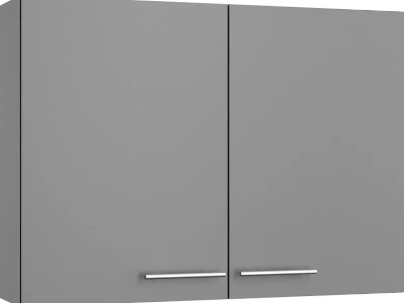 Optifit Küchen-Oberschrank Mats825 100 cm x 70,4 cm x 34,9 cm Basaltgrau< Küchenschränke