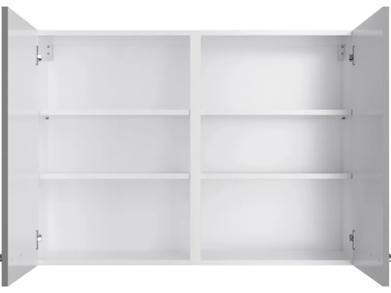Optifit Küchen-Oberschrank Mats825 100 cm x 70,4 cm x 34,9 cm Basaltgrau< Küchenschränke