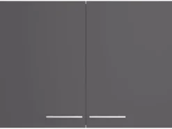 Optifit Küchen-Oberschrank Ingvar420 100 cm x 70,4 cm x 34,9 cm Anthrazit Matt< Küchenschränke