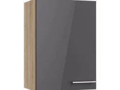 Optifit Küchenschränke<Küchen-Oberschrank Jonte984 50cm x 70,4cm x 34,9cm Anthrazit-Wildeiche