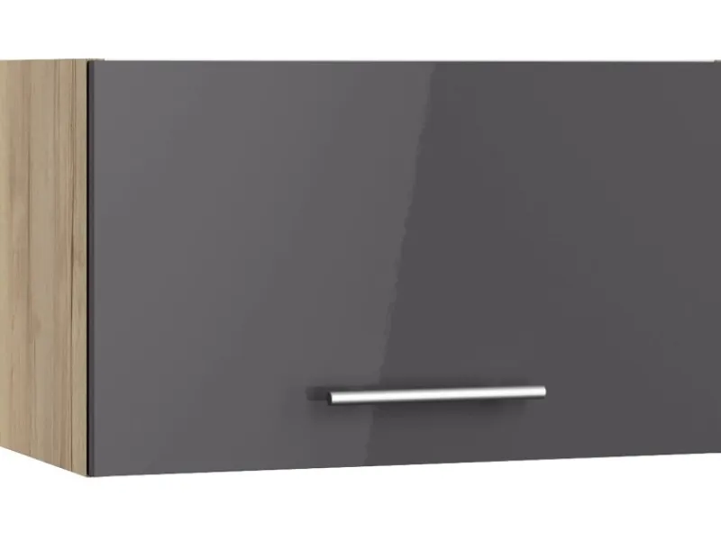 Optifit Küchenschränke<Küchen-Oberschrank Jonte984 60cm x 35,2cm x 34,9cm Anthrazit-Wildeiche