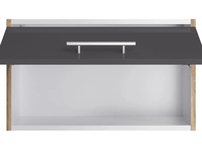 Optifit Küchenschränke<Küchen-Oberschrank Jonte984 60cm x 35,2cm x 34,9cm Anthrazit-Wildeiche