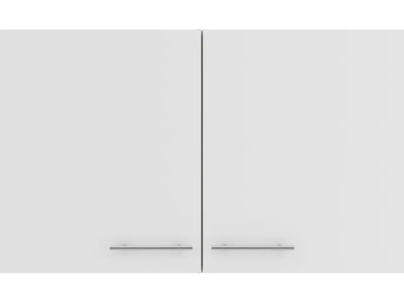 Optifit Küchen-Oberschrank Dakar286 100 cm Weiß Seidenglanz< Küchenschränke