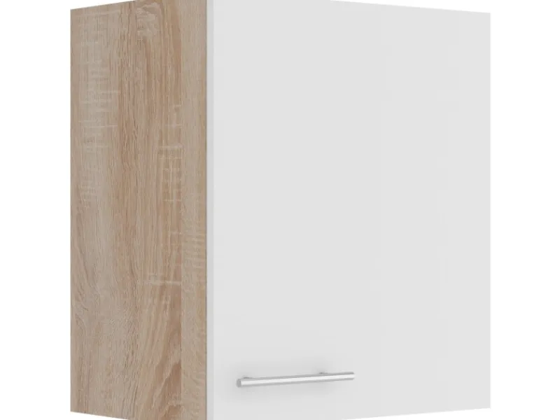 Optifit Küchen-Oberschrank Dakar286 50 cm Weiß Seidenglanz