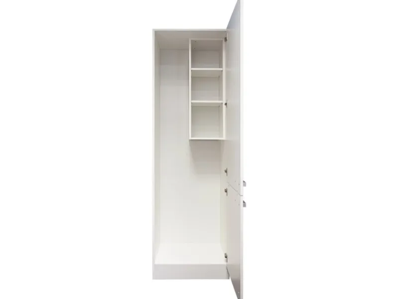Optifit Küchenschränke<Küchen-Oberschrankregal Salo214 30cm Weiß zum Einbau in Küchen-Hochschr.