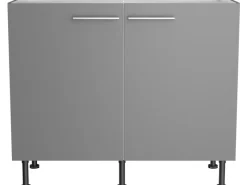 Clearance Optifit Küchen-Spülenunterschrank Mats825 100 cm x 87 cm x 58,4 cm Basaltgrau