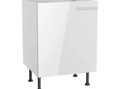 Sale Optifit Küchen-Spülenunterschrank Rurik986 60 cm x 87 cm x 58,4 cm Weiß