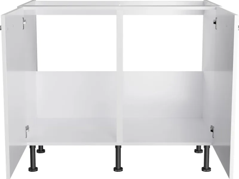 Optifit Küchenschränke<Küchen-Spülenunterschrank Bengt932 100 cm x 87 cm x 58,4 cm Weiß