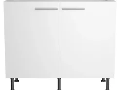 Optifit Küchenschränke<Küchen-Spülenunterschrank Bengt932 100 cm x 87 cm x 58,4 cm Weiß