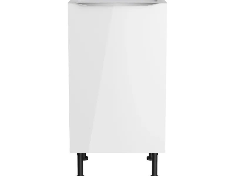 Optifit Küchenschränke<Küchen-Spülenunterschrank Arvid986 45 cm x 87 cm x 58,4 cm Weiß