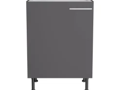 New Optifit Küchen-Spülenunterschrank Ingvar420 60 x 87 x 58,4 cm Anthrazit Matt