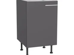 Optifit Küchenschränke<Küchen-Spülenunterschrank Ingvar420 50 x 87 x 58,4cm Anthrazit Matt
