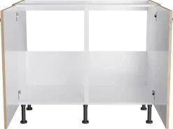Clearance Optifit Küchen-Spülenunterschrank Erik290 100 cm x 87 cm x 58,4 cm Wildeiche