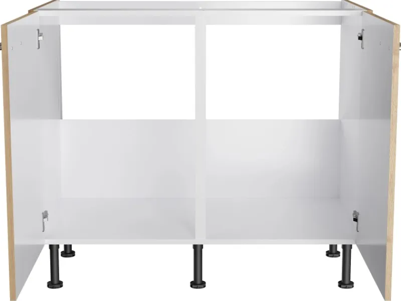 Clearance Optifit Küchen-Spülenunterschrank Erik290 100 cm x 87 cm x 58,4 cm Wildeiche